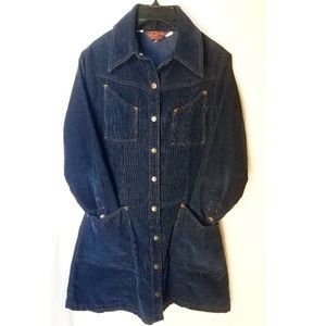 Landlubber corduroy button up dress